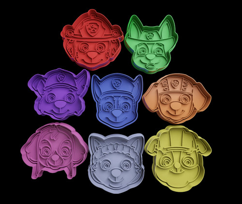 Paw patrol cookie - paw, cutters
